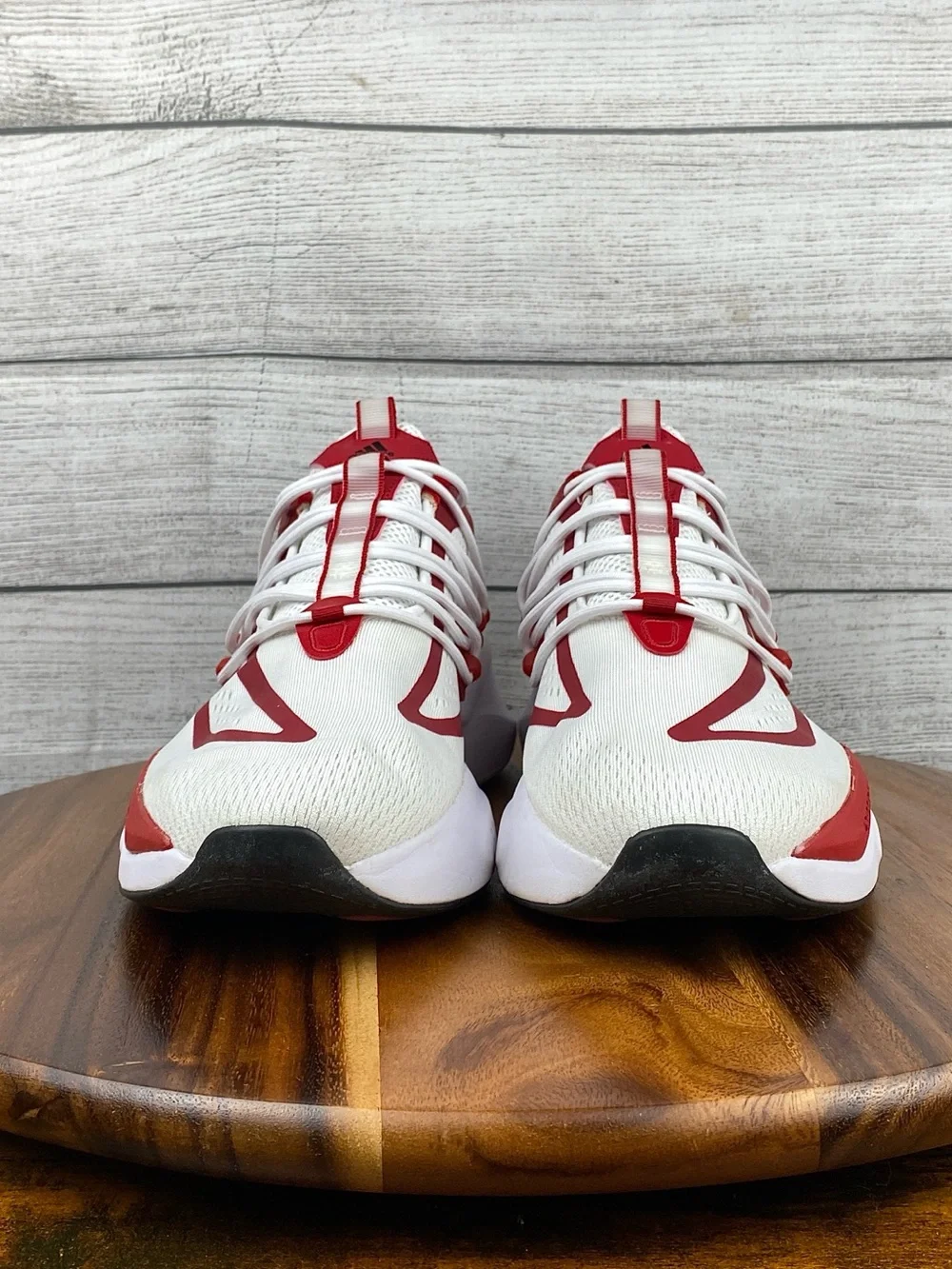 adidas NCAA Pack Rutgers Alphaboost V1 White Team Red Men’s Shoes IE1041 Size 11